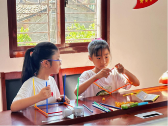 “數學+創意”點燃西洪村兒童“智慧火花”，共繪鄉村振興“七彩夢”