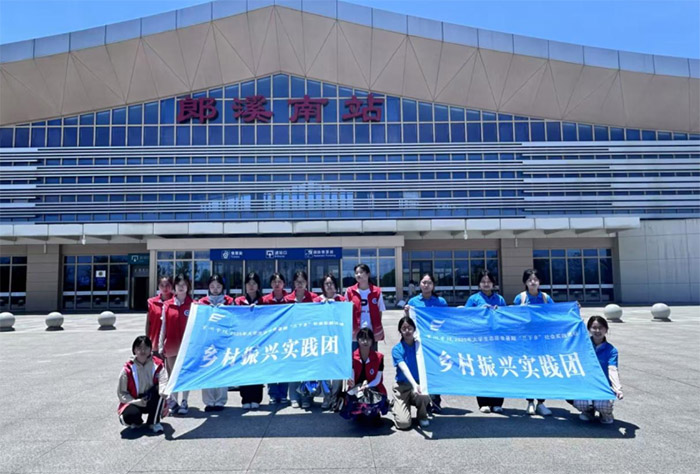 畫筆繪鄉土 青春助振興∶巢湖學院社會實踐團隊為郎溪十字鎮添彩