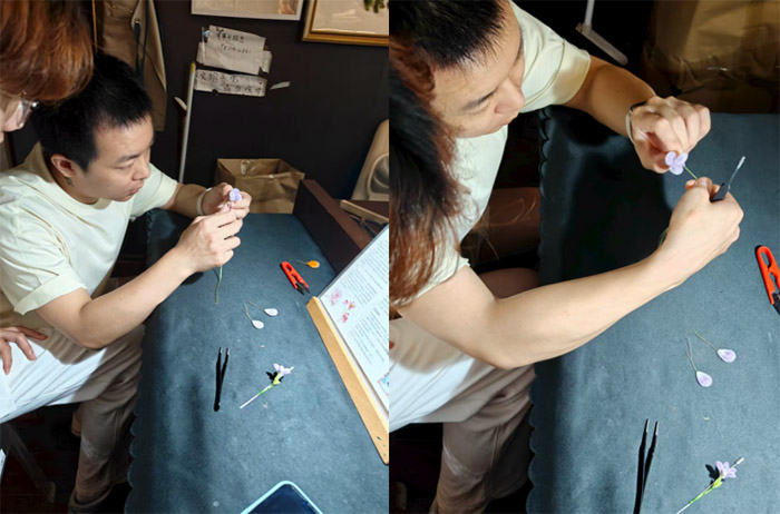 滁州學院學子探秘南京絨花：非遺傳承里的青春實踐