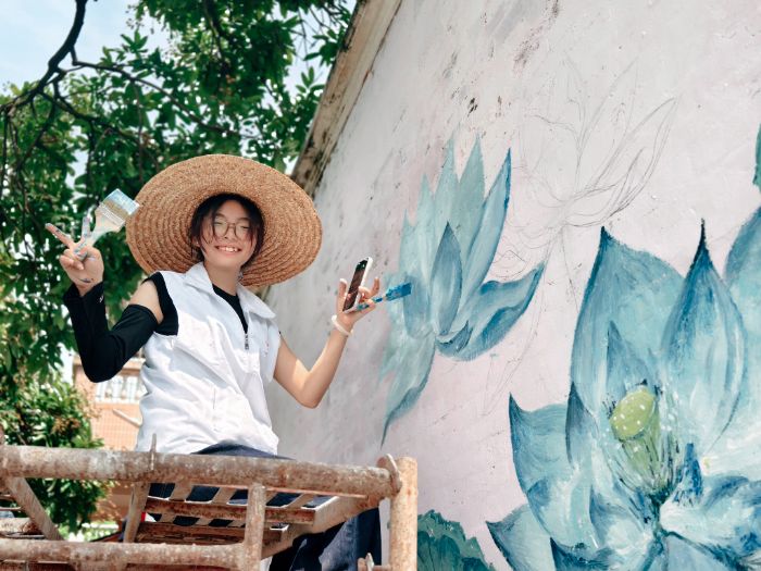 廣財學子巧手"煥新"古村落：藝術微改造激活鄉(xiāng)村文化基因