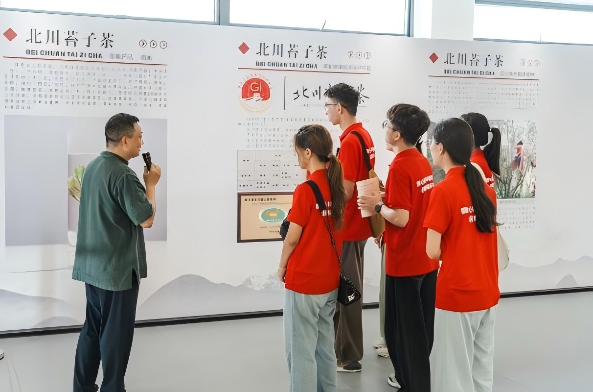 實踐札記 長安大學赴四川綿陽 涼山“同心共筑中國夢 民族團結潤千村”暑期社會實踐隊前往北川苔子茶文化展示中心開展調研
