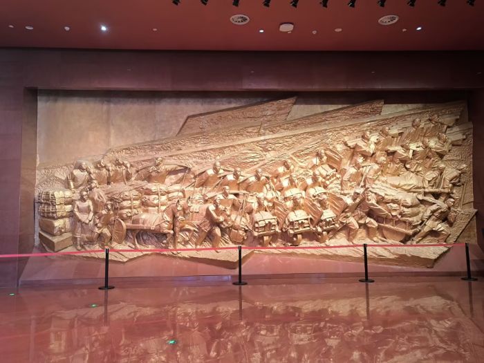 中國礦業大學暑假實踐一團隊參觀淮海戰役紀念館